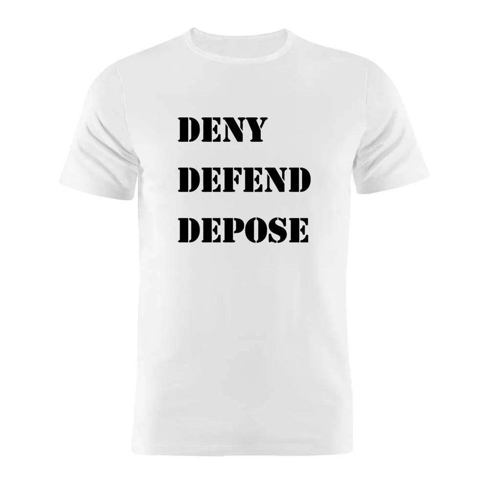 100% Cotton Unisex T Shirt United Healthcare UnitedHealthcare Ceo Deny Defend Depose Gift Tee