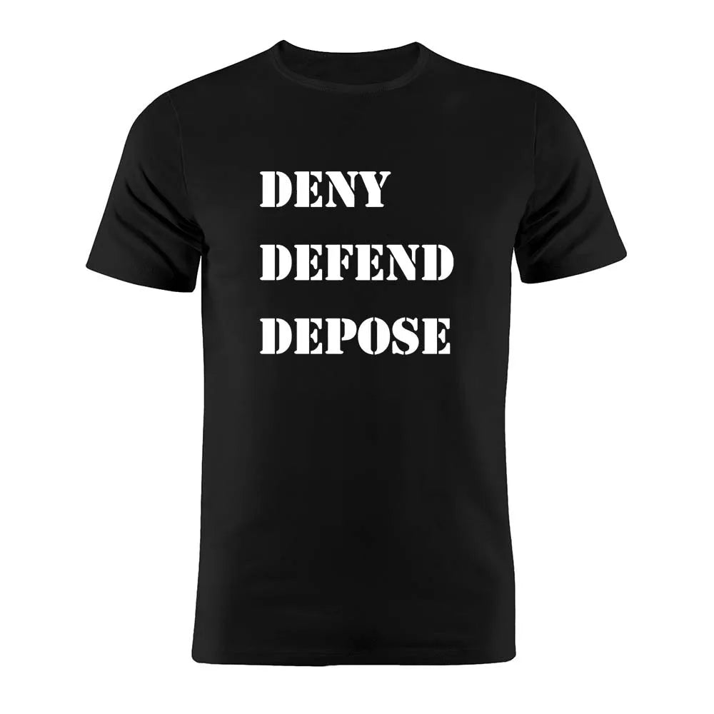 100% Cotton Unisex T Shirt United Healthcare UnitedHealthcare Ceo Deny Defend Depose Gift Tee