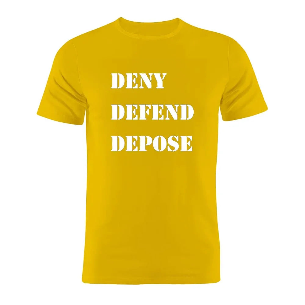 100% Cotton Unisex T Shirt United Healthcare UnitedHealthcare Ceo Deny Defend Depose Gift Tee