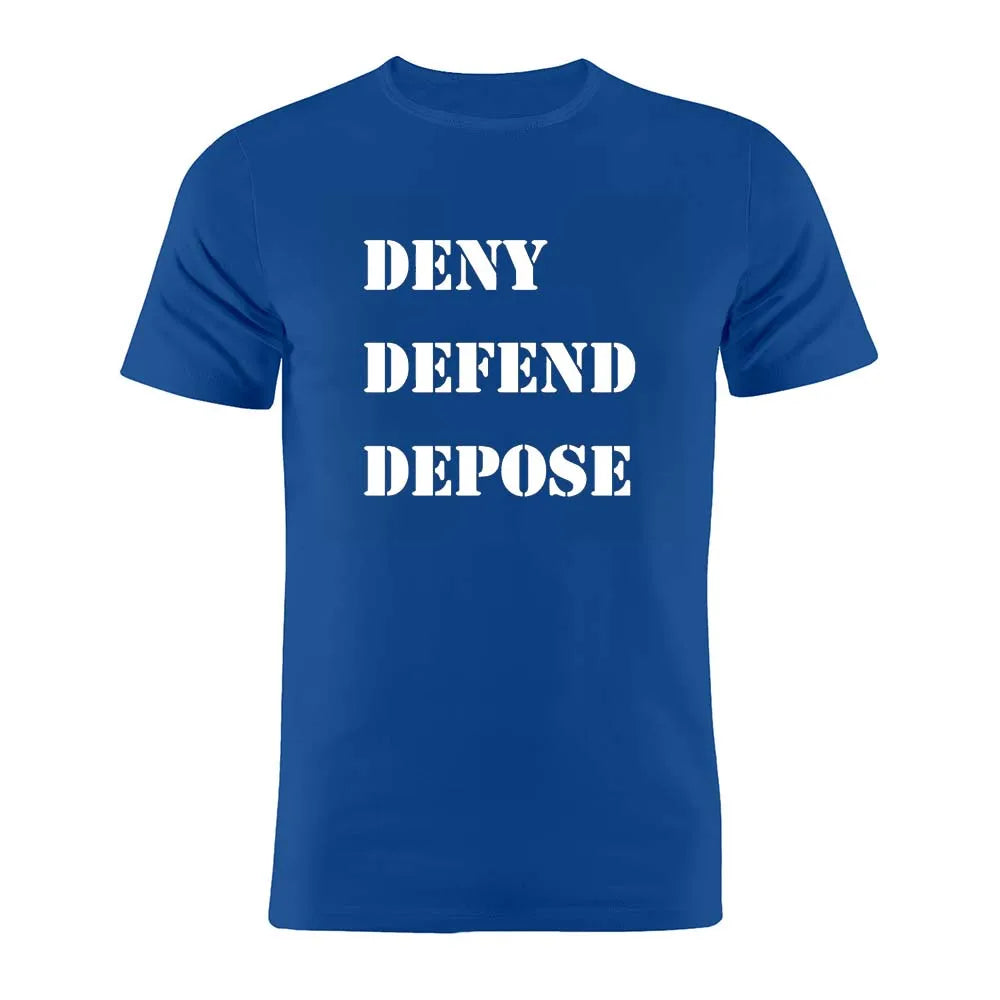 100% Cotton Unisex T Shirt United Healthcare UnitedHealthcare Ceo Deny Defend Depose Gift Tee