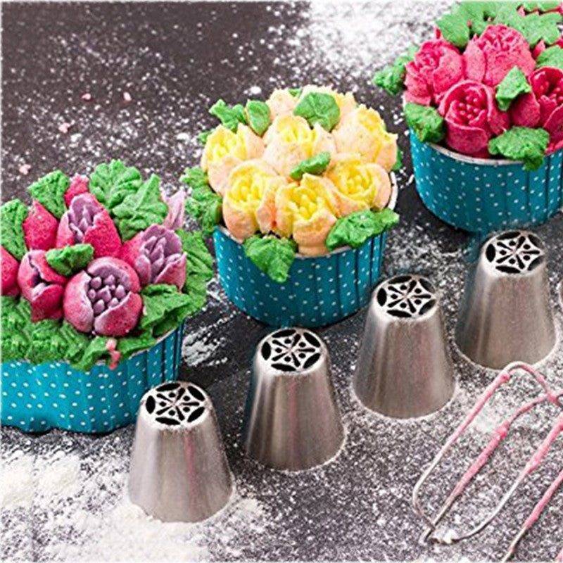 7 Piece Stainless Steel Cake Decorating Tips
