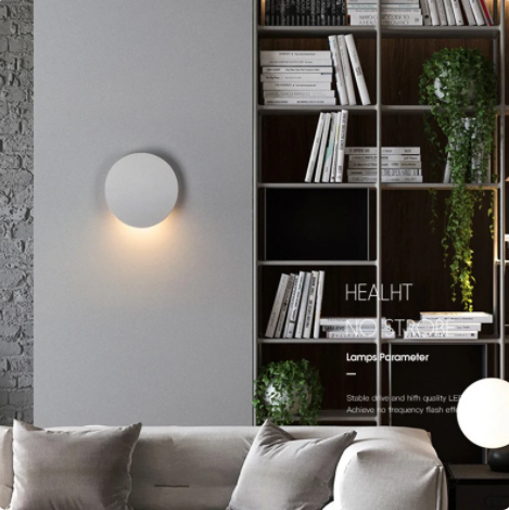 Modern Wall Lamp In Black Or White