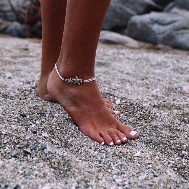 Boho Starfish Anklet Bracelet Jewelry