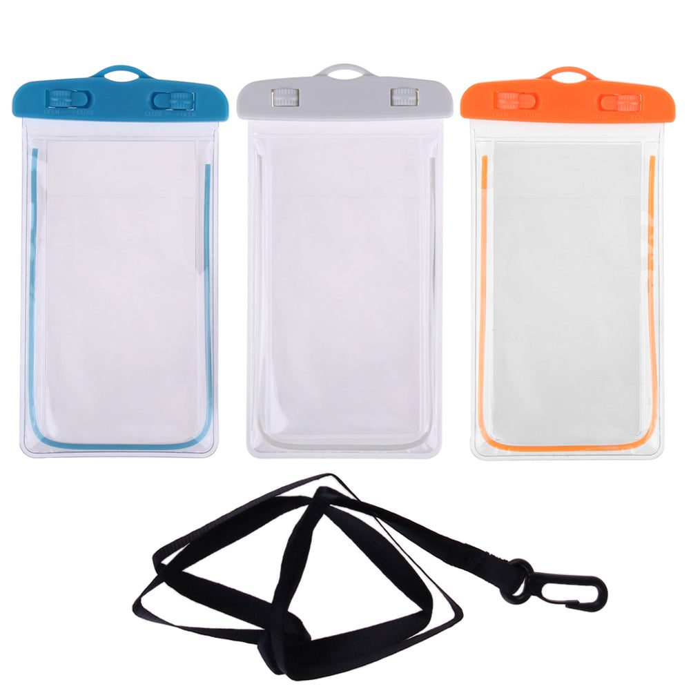 30 Ft / 10m Waterproof Phone Storage Bag For Swimming Shower