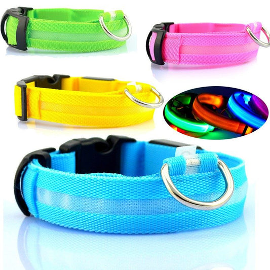 Collar de seguridad para gato de perro con luz LED