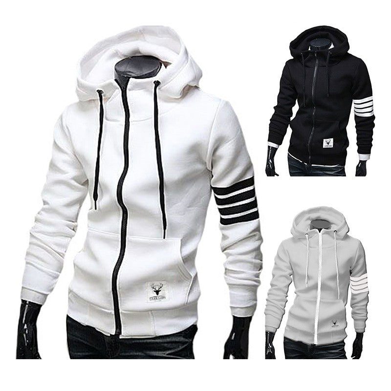 Hooded Pullover Sweatshirts With Zipper