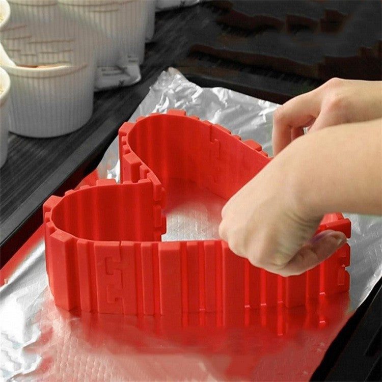 4PCS/Set Silicon -Kuchenform erstellen die gewünschte Form