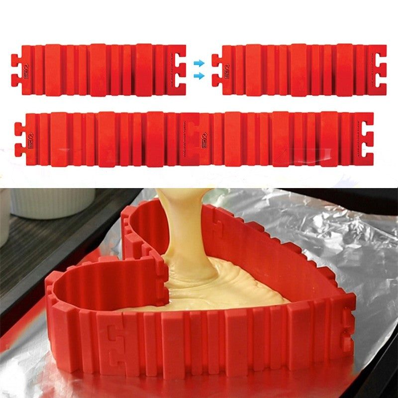 4pcs / Set Silicone Cake Moule Créez la forme que vous souhaitez