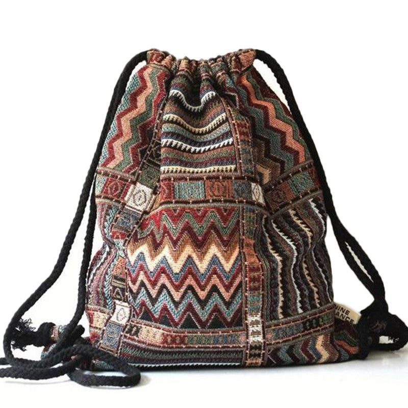 Hippie Handbag, Shoulder Bag And Backpack In 1