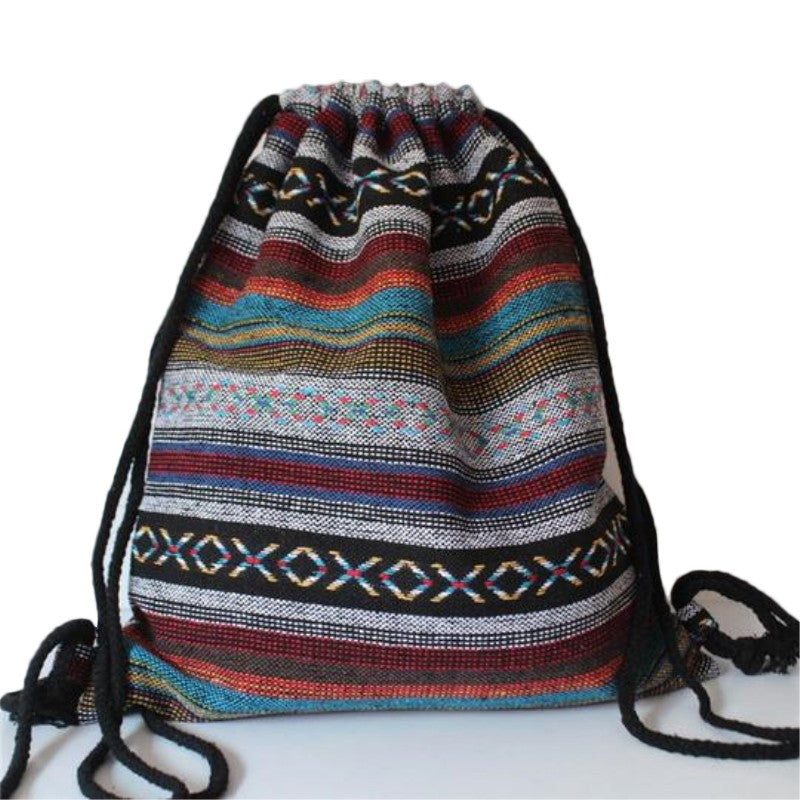 Hippie -Handtasche, Umhängetasche und Rucksack in 1