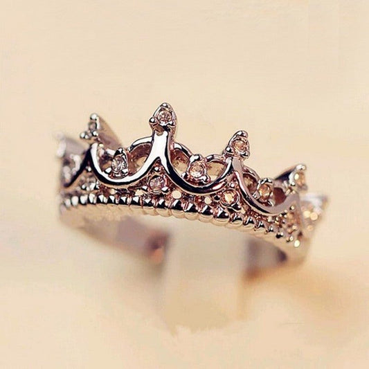 Unique Crown Birthstone Ring