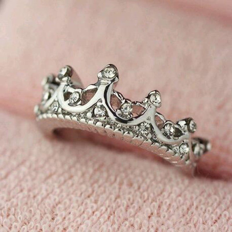 Unique Crown Birthstone Ring