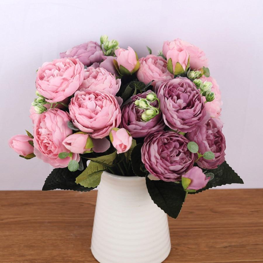 Extra Long Silk Artificial Roses Home Decoration