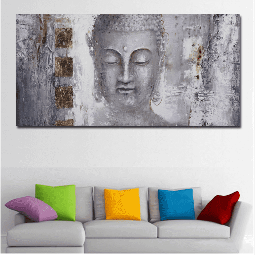 Abstract Buddha Wall Art