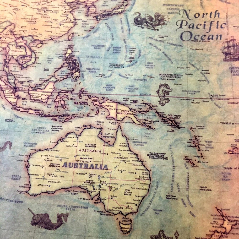 antique World Map