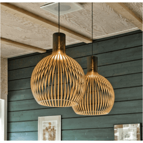 wooden pendant lights