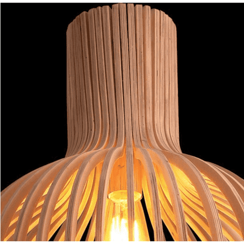 Birdcage Lamp Wooden Pendant Light