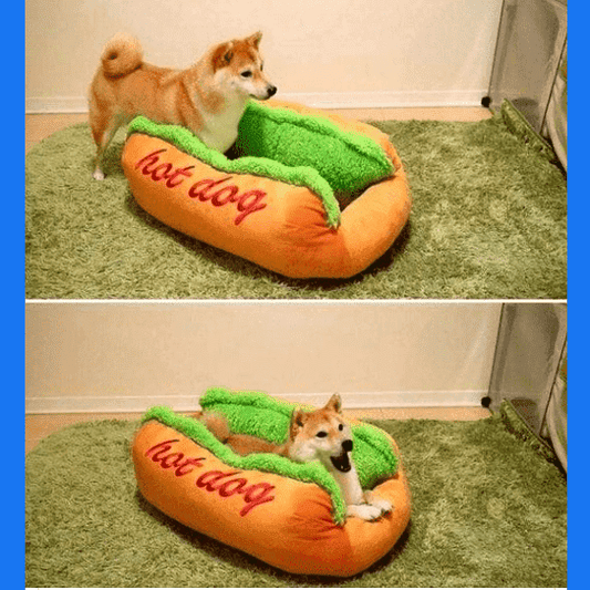 Hot dog dog letto