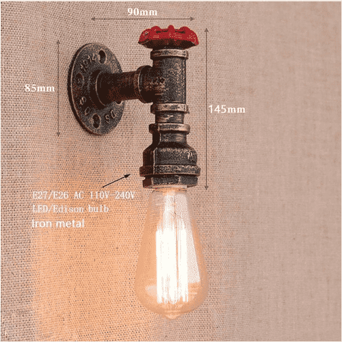 Loft Industrial Retro Pipe Wall Lamps