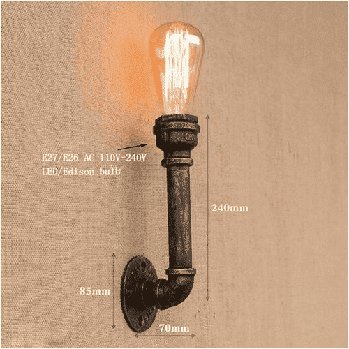 Industrial Pipe Wall Lamps