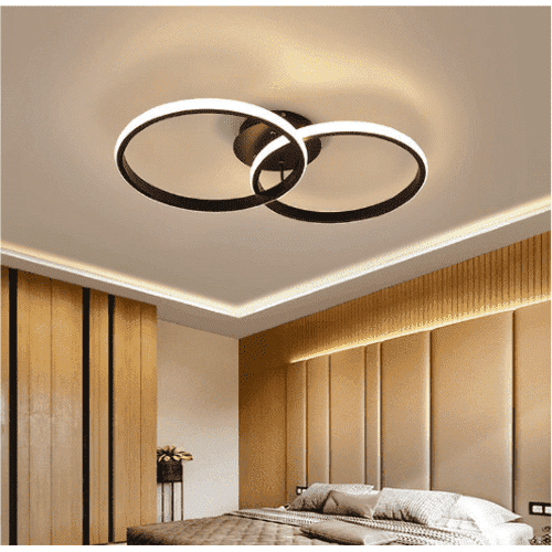 Lámpara de techo LED de doble círculo moderno