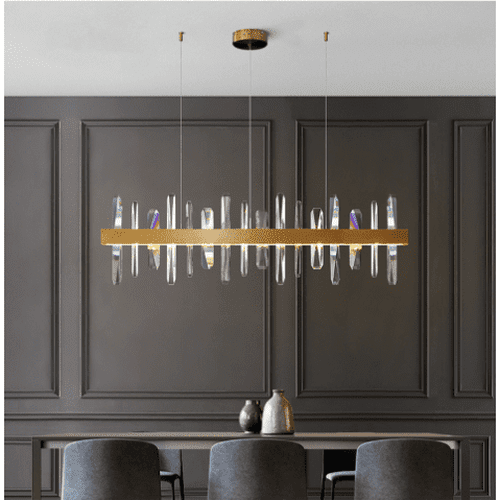 modern dining room chandelier with real crystal