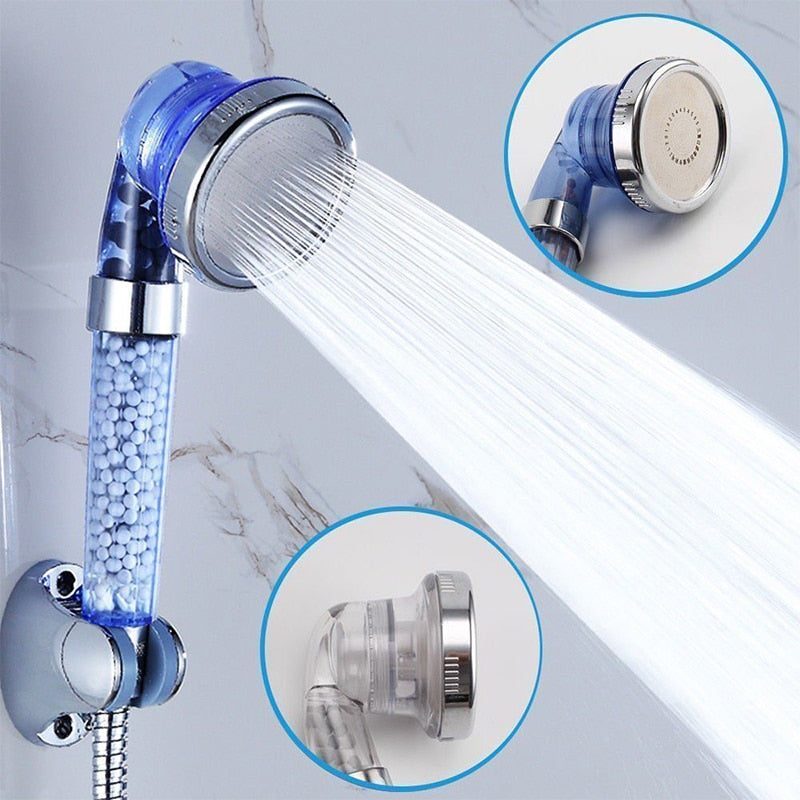 Negative Ion Activated High Pressure Shower Head