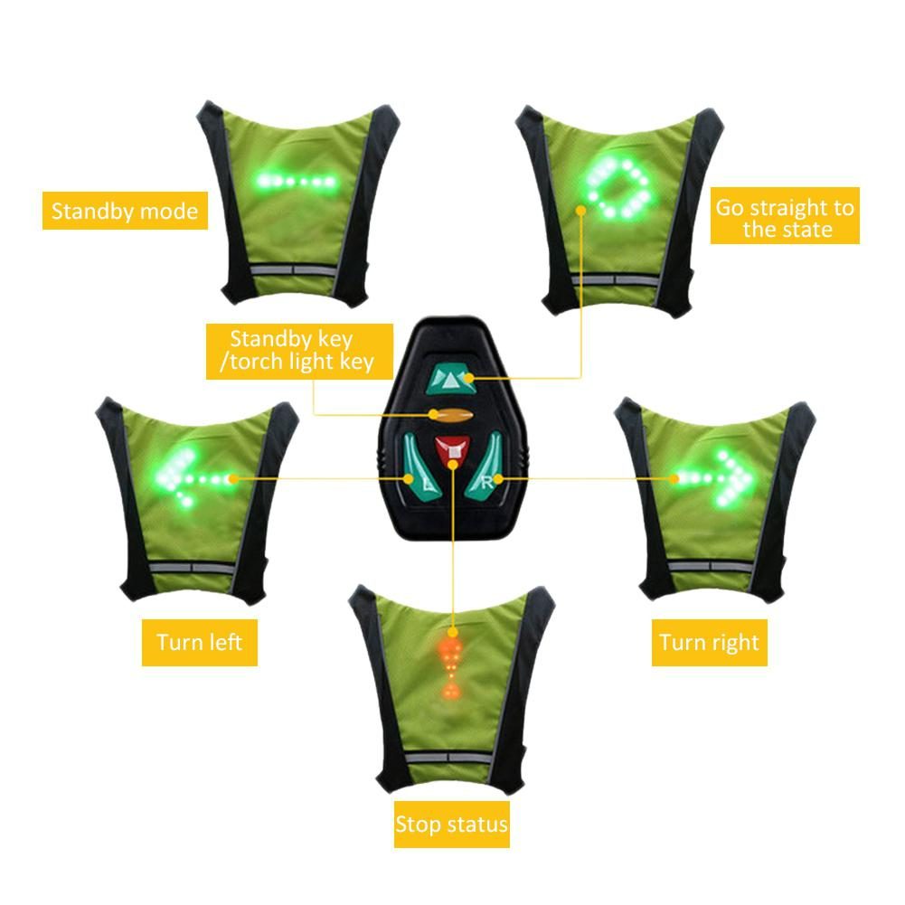 Cycling LED Signalling Vest