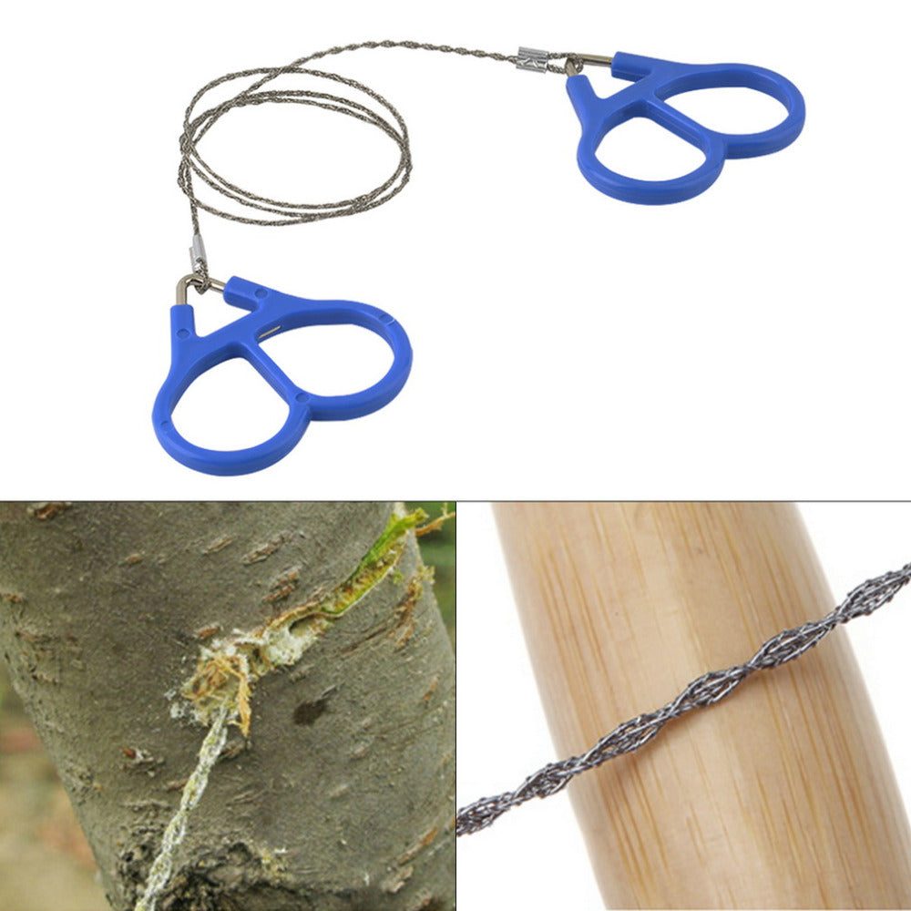 Steel Wire Saw Emergency Survival Gear Travel Camping Hiking Hunting