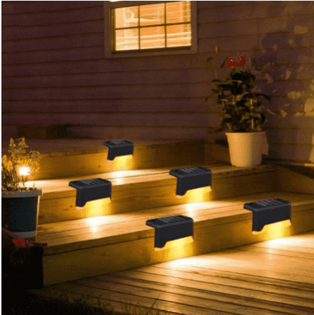 Lumières de jardin solaires pour les escaliers de patio marteaux de terrasse