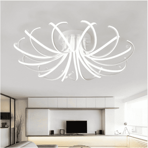 Impresionante lámpara de araña moderna