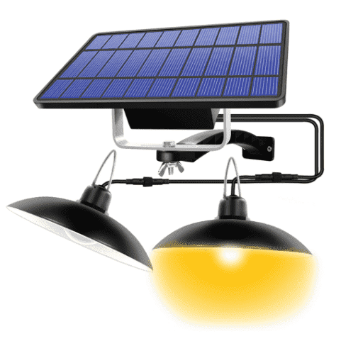Waterproof Double Head Solar Light For Garden, Balcony, Camping, Boats
