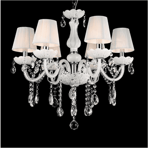 Ceiling light with crystal