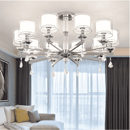 modern design chrome chandelier