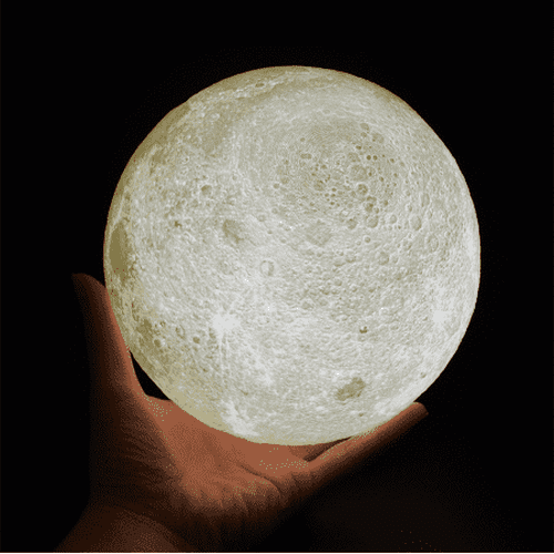 3D -LED -Mond -Nachtlicht mit Berührungssensor