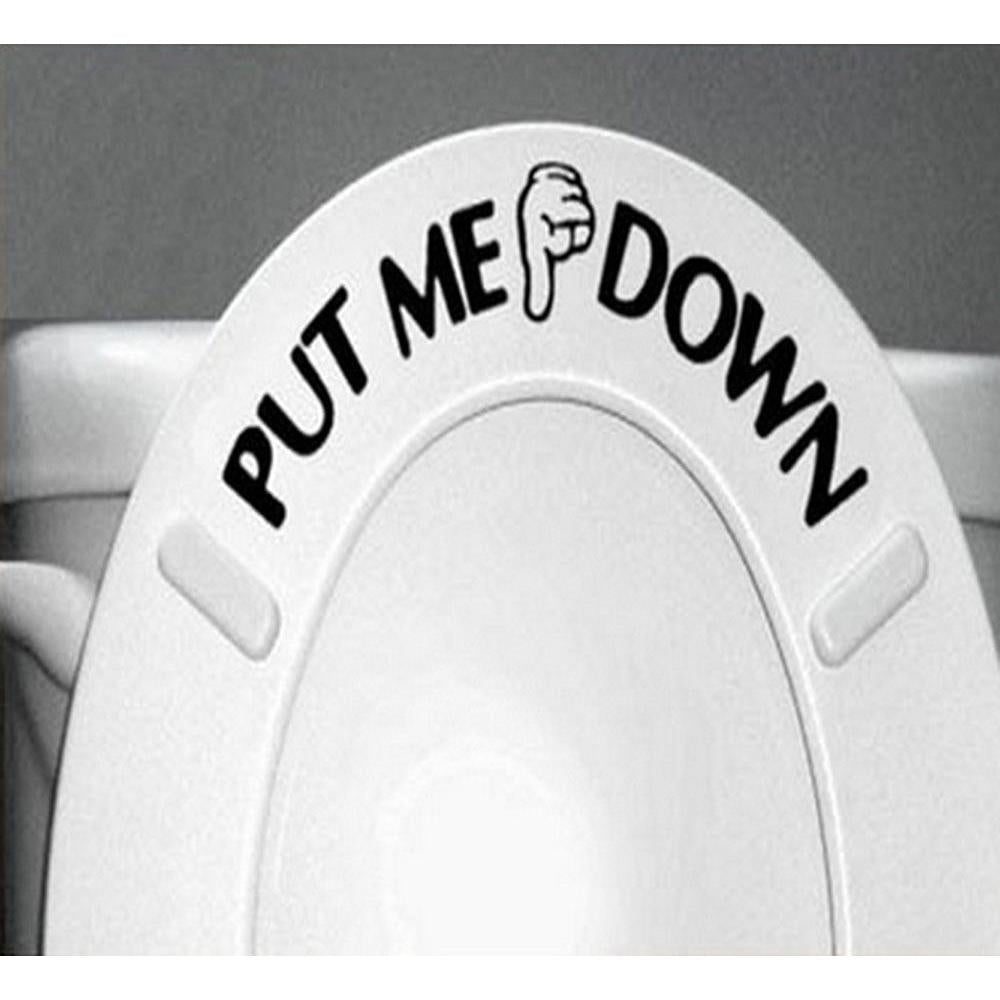 Funny Bathroom Toilet Seat Sticker