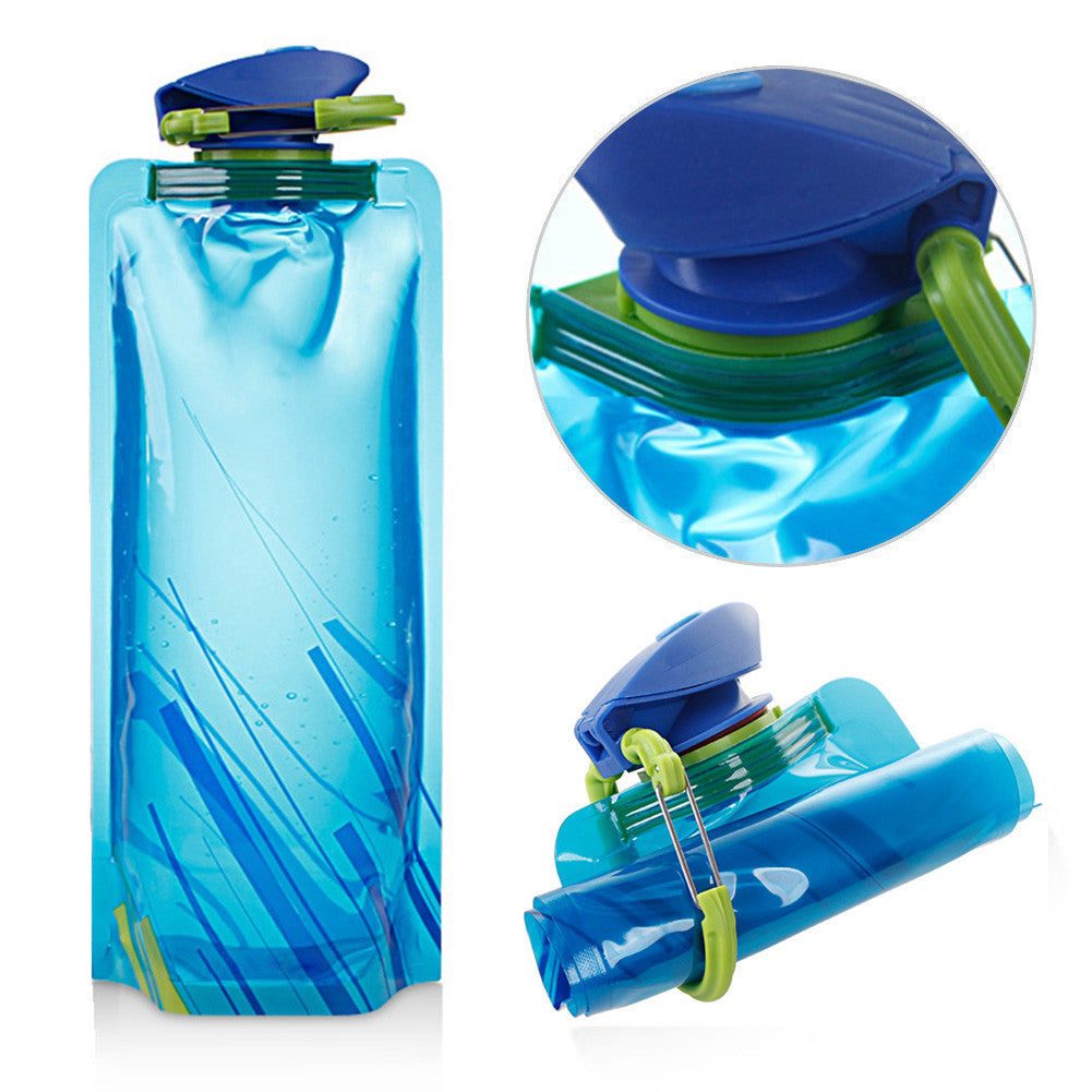 Foldable Drinking Bottle Ideal For Outdoor Hiking Camping