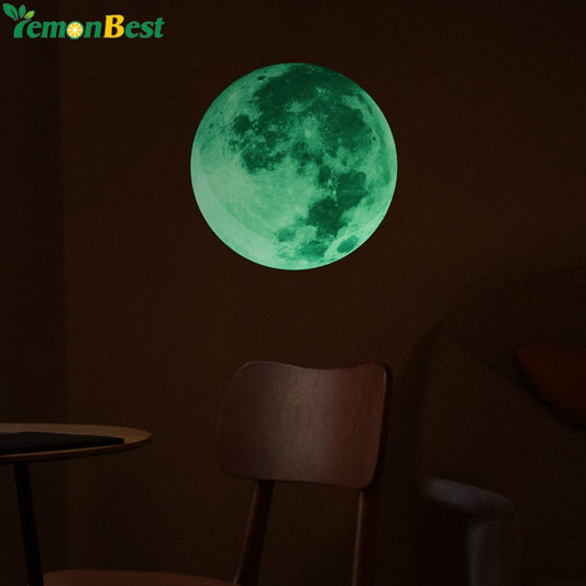 Fluorescent Moon Wall Stickers Glow in the Dark