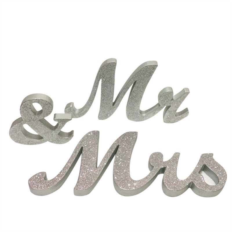 Mr. & Mrs. Wooden Letters