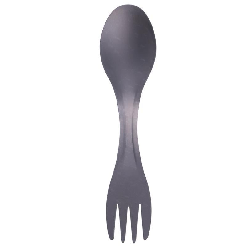 Titanium Spoon And Fork In 1 Lightweight For Camping Hiking Outdoors