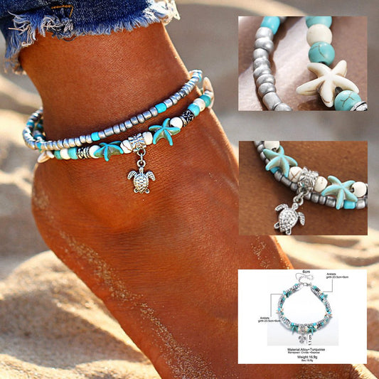 Vintage Starfish Anklet