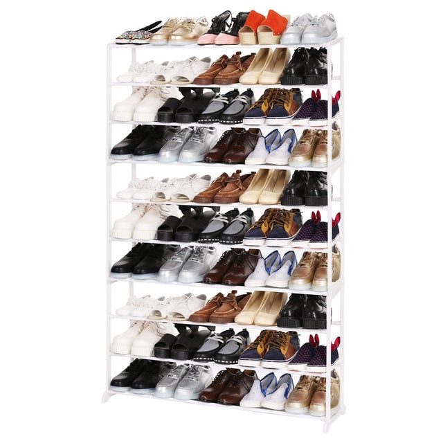 7 and 10 Shelf Shoe Rack Shoe Storage Organizer